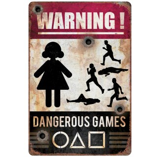 Deko Plakat Halloween Poster "Dangerous Game" 24x36cm