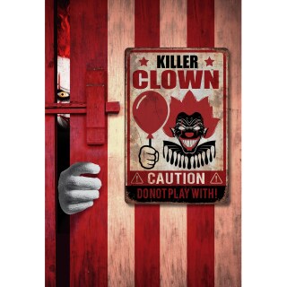 Deko Plakat Halloween Poster "Killer Clown" 24x36cm