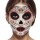 Gesicht Aufkleber Klebe Sticker Fake Tattoo Tag der Toten 30x14cm