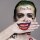 Gesicht Aufkleber Klebe Körper Sticker Fake Tattoo Joker 30x14cm