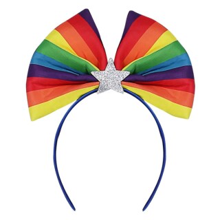 Regenbogen Haarreif Rainbow Pride-Party Accessoire