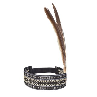 Indianerin Stirnband mit Feder