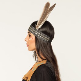 Indianerin Stirnband mit Feder