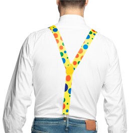 Verkleidungsset Clown mit Clownsnase Fliege und Hosenträger