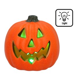 Leuchtender Kürbis 20cm Halloween Deko