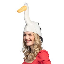 Karnevalsmütze Storch Faschingshut