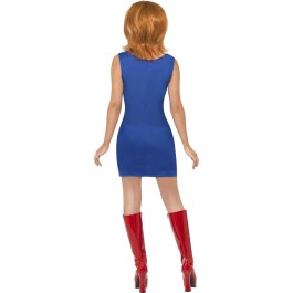 Union Jack Kleid Spice Girls Dress blau rot weiß M 40/42