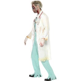 Zombie Doktor Kostüm Arzt Zombiekostüm weiß grün M 48/50