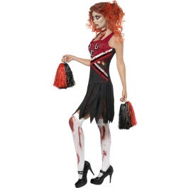 Cheerleader Uniform Zombie Halloween Kostüm rot...