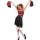 Halloween Cheerleader Outfit Cheerleaderkostüm rot schwarz L 44/46