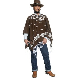 MEXIKANISCHE PONCHO Mexikaner Kostüm Verkleidung Outfit Zubehör