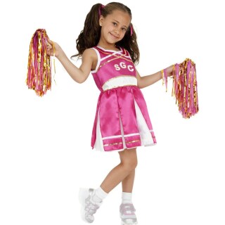 Kinder Cheerleader Kostüm Cheerleaderkostüm pink S 128 cm