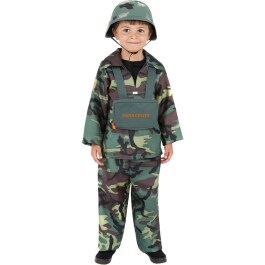 Kinder Armee Kostüm Soldatenkostüm Mehrfarbig M 140 cm