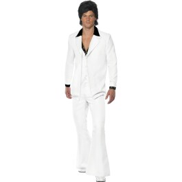 70er 80er Jahre Outfit Saturday Night Fever Kostüm Weiß XL 56/58