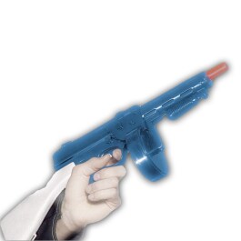 Gangster Mafia Gewehr Gangsterwaffe blau 49 cm