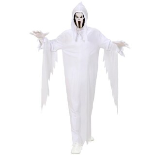Kinder Geist Kostüm Gespenst Verkleidung weiß S 128 cm 5-7 Jahre