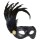 Venedig Maske Ballmaske Venezianische Augenmaske schwarz