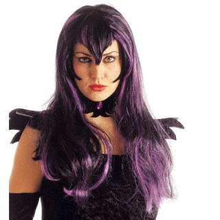 Halloween Per&uuml;cke Samantha lila Karnevalsper&uuml;cke