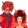 Herren Halloween Per&uuml;cke Teufel Lucifer - schwarze H&ouml;rner
