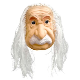 Albert Einstein Maske Professorenmaske mit Haar