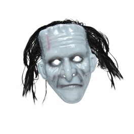 Halloween Monster Maske Gruselmaske Frankenstein mit Haar