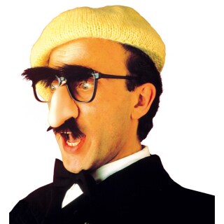 Brille mit Nase und Bart Groucho Nasenbrille Spa&szlig;brille