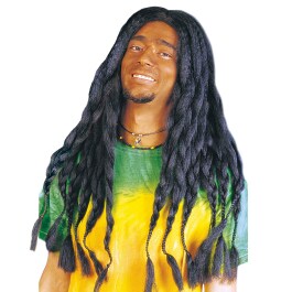 Schwarze Rastaperücke Dreadlocks Rasta Perücke