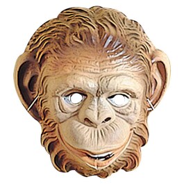 Kinder Affenmaske Affen Maske Tiermaske braun