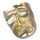 Weinende Maske Goldmaske Venezianische Ballmaske gold