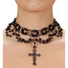 Gothic Kette mit Kreuz Gothicschmuck Halskette Steampunk