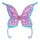 Schmetterling Flügel Feenflügel rosa-türkis 85 cm x 88 cm