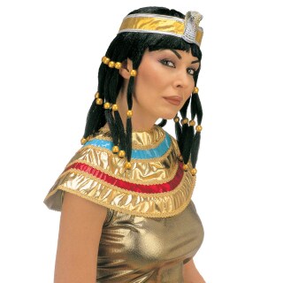Perücke Cleopatra mit Collar Ägypten Karneval