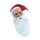 Weihnachtsmann Maske Nikolausmaske mit Rauschebart und Mütze