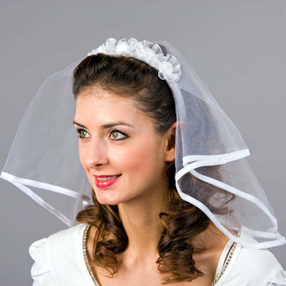 Hexenhut Haarreif Mit Schleier + 2 Spinnen-Tattoos - Gruseliges Halloween-Kostümzubehör