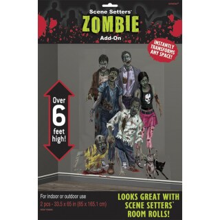 Wanddeko Zombies Wandbild Folie