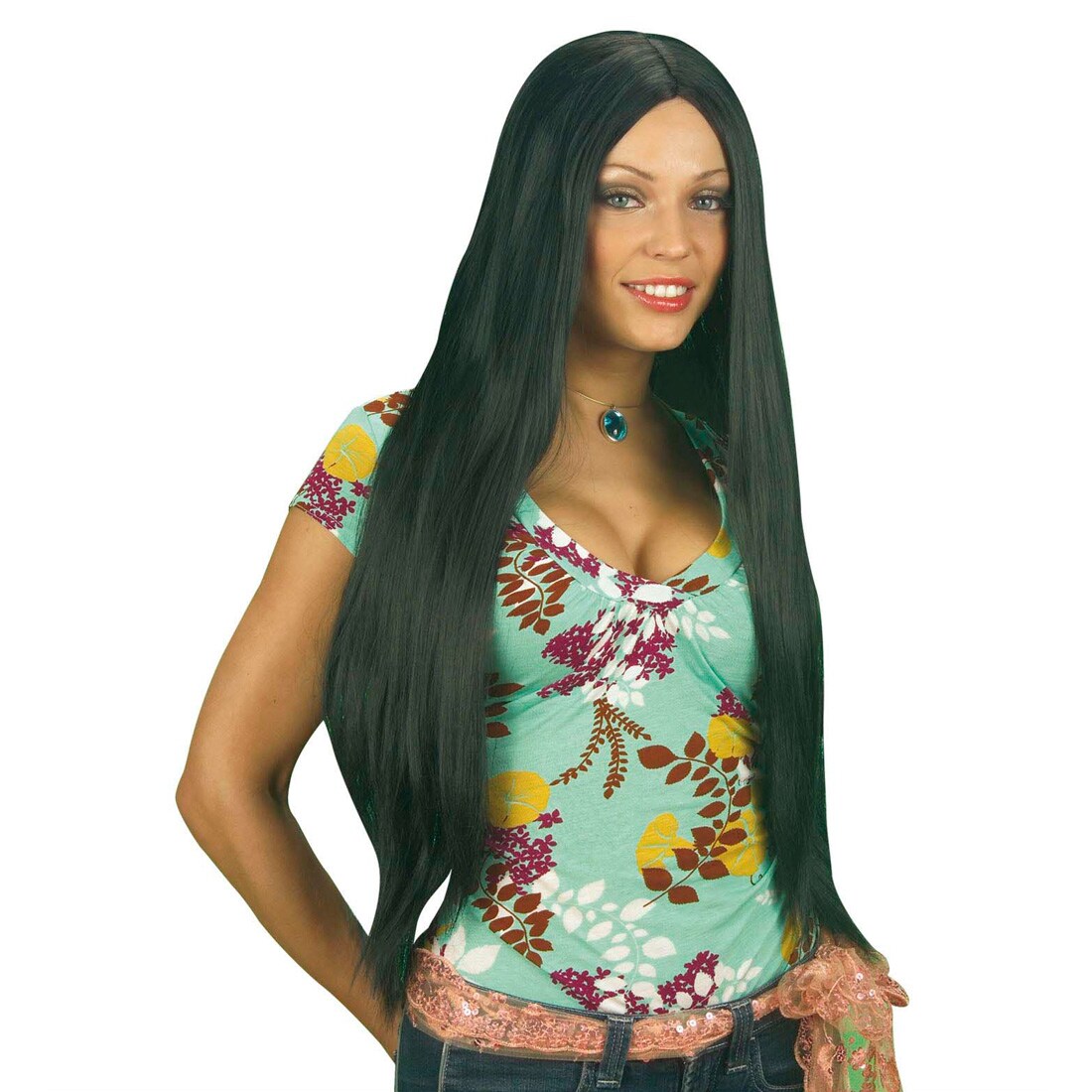 Langhaar-Perücke In Schwarz – Natürlicher Look, Vielseitig Für Styling & Kostüm