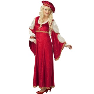 Damen Barock Kostüm Königin Hofdame rot 38