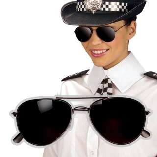 Polizeibrille Brille Polizei Pornobrille Spiegelbrille