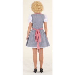 Dirndl mit Schürze blau-rot Kostüm Oktoberfest Tracht 42