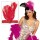 Deluxe Charleston Haarband Karneval Fasching Federn rot-rot Kopfband rot