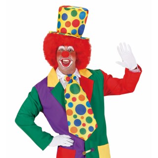 Riesen Clown Krawatte Jumbo Partykrawatte bunt gepunktet