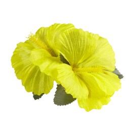 Hula Haarblume Hawaii Haarspange gelb