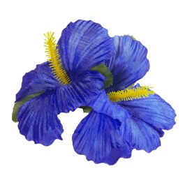 Hawaii Haarblüte Hibiskus Haarspange blau