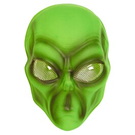 Alien Maske mit Facettenaugen Außerirdischer Kopf