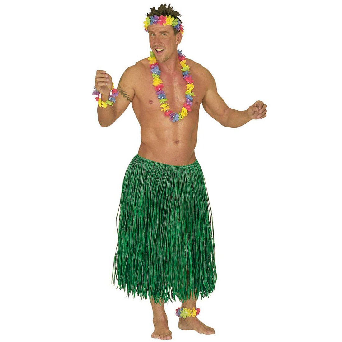 Гавайский стиль мужской Langer Hula Rock Hawaii Bastrock grün, 10,39 €
