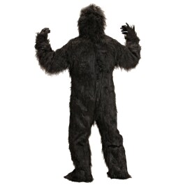 Gorilla Kostüm aus Plüsch Affe Ganzkörperkostüm