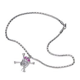 Totenkopf Halskette mit Strass Skull Kette