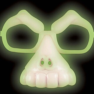 Neon Totenschädel Brille Totenkopf Maske fluoreszierend