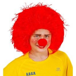 Wuschel Kinder Clown Perücke Pumuckel rot