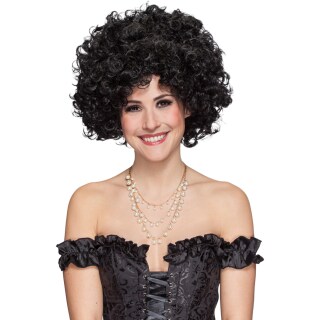 Afro Perücke mit extra Locken schwarz